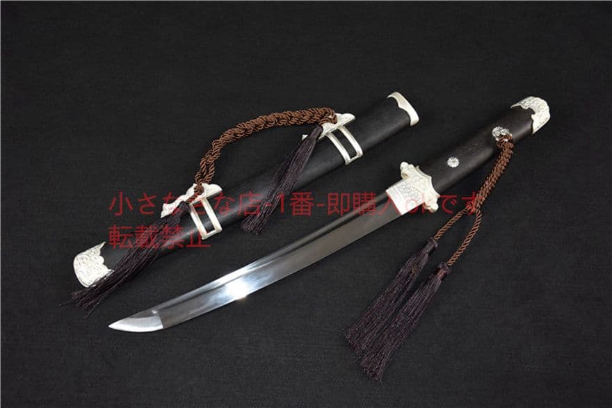 曲げ型簡装唐刀（短めの花梨木鞘）古兵器   武具　刀装具　日本刀　模造刀 居合刀