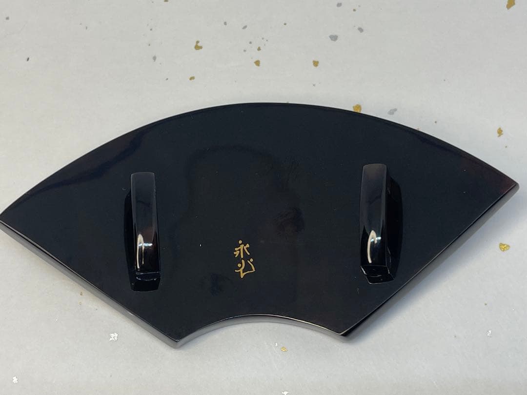 【セール】本べっ甲　帯留め　螺鈿蒔絵　未使用　※匿名発送