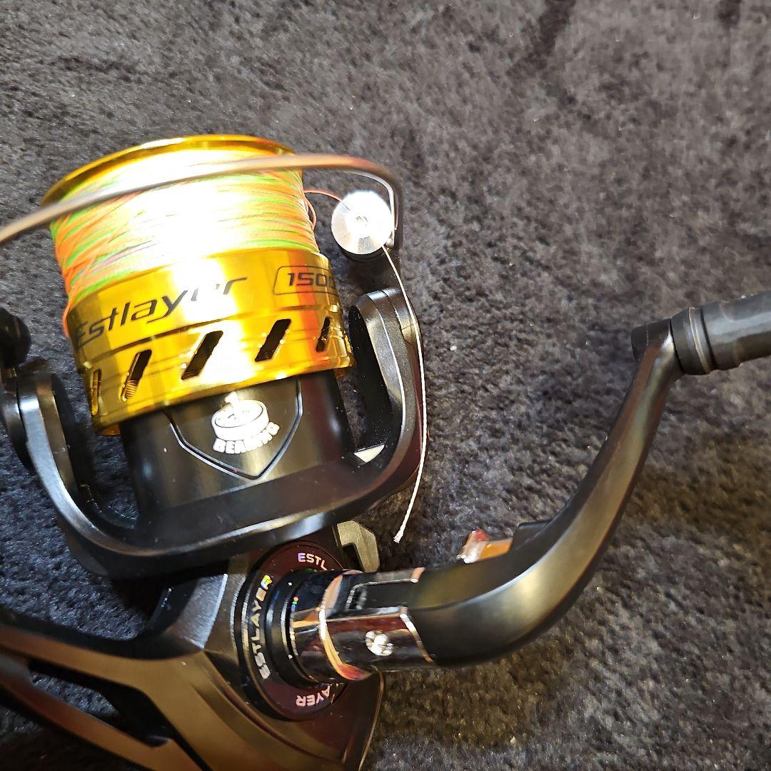 D-12　初心者必見！　シーバスセットエギングにも！新品リール新品peライン結束