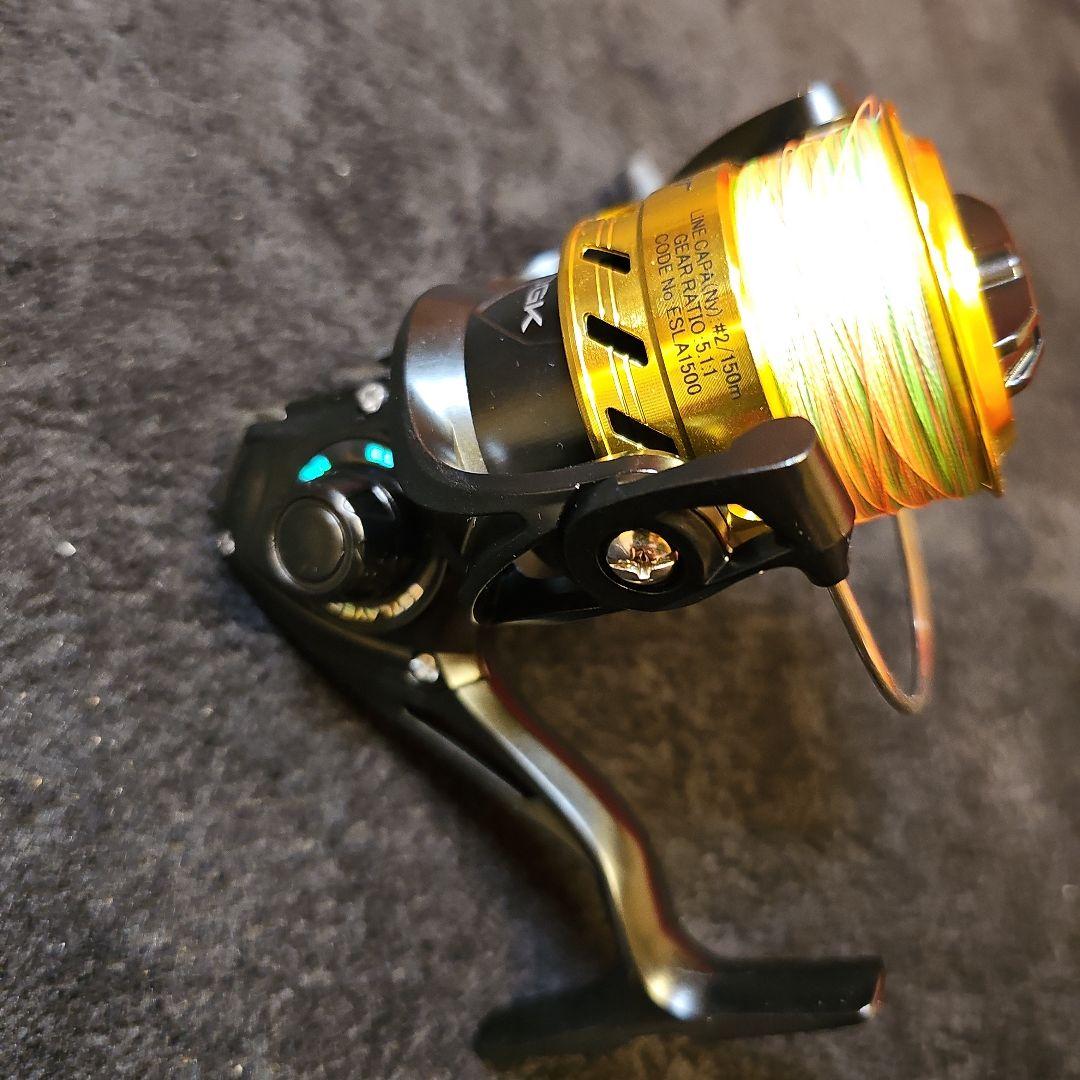 D-12　初心者必見！　シーバスセットエギングにも！新品リール新品peライン結束