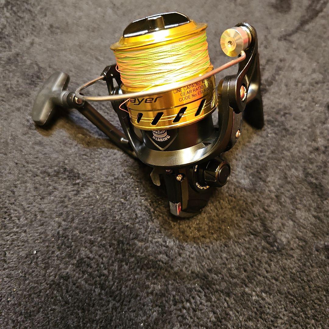 D-12　初心者必見！　シーバスセットエギングにも！新品リール新品peライン結束