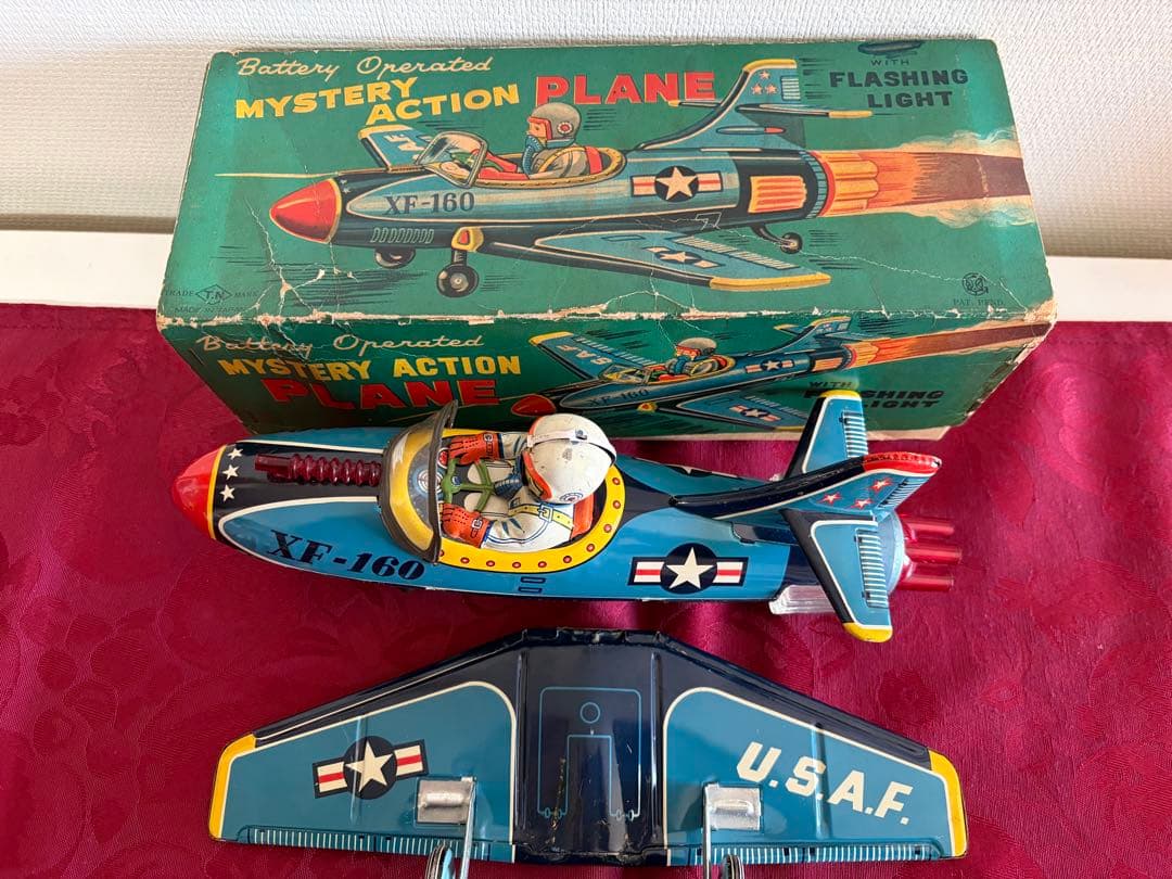 ⭐️野村トイ製 Battery Operated PLANE ◇完動品◾️箱付