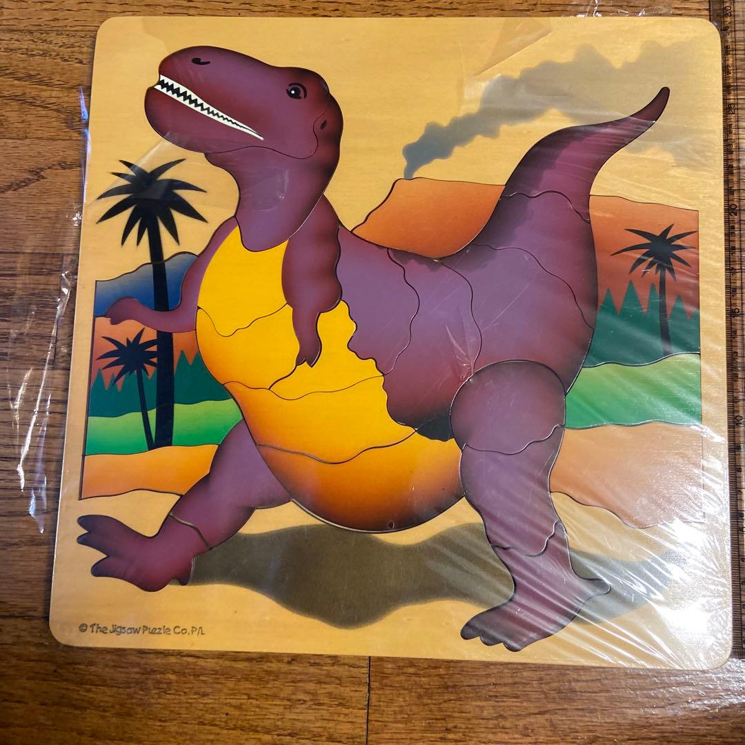 キッズプラザ大阪　ジグソーパズル　恐竜　木製