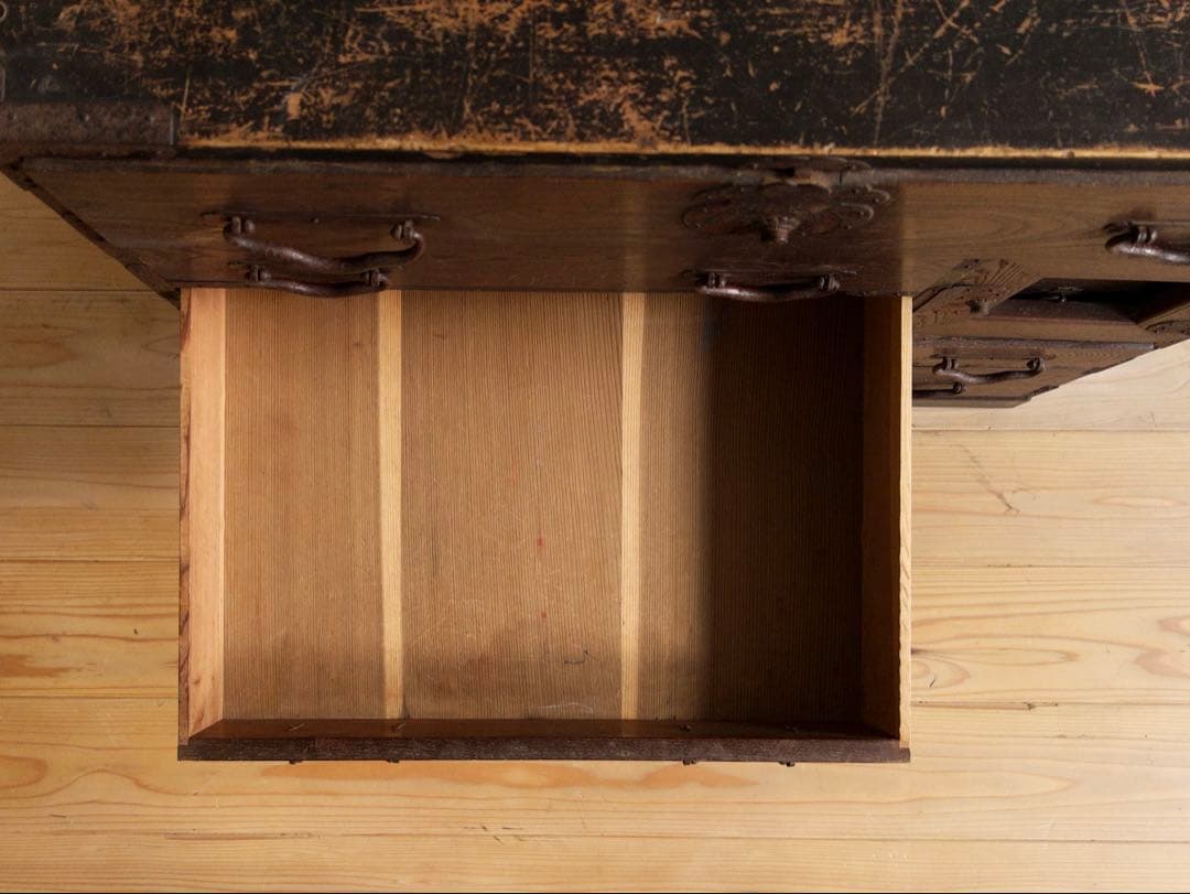 和箪笥　小ぶり　希少　横幅約69.5㎝　5段　アンティーク　骨董　古道具　古家具