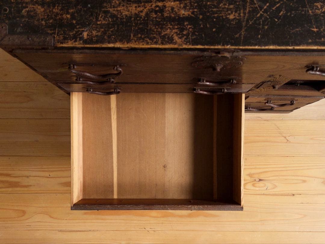 和箪笥　小ぶり　希少　横幅約69.5㎝　5段　アンティーク　骨董　古道具　古家具