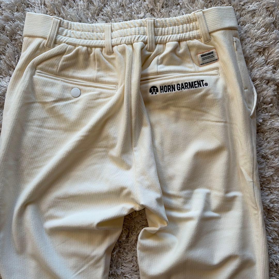 HORN GARMENT ゴルフパンツ オフホワイト 冬用Size50