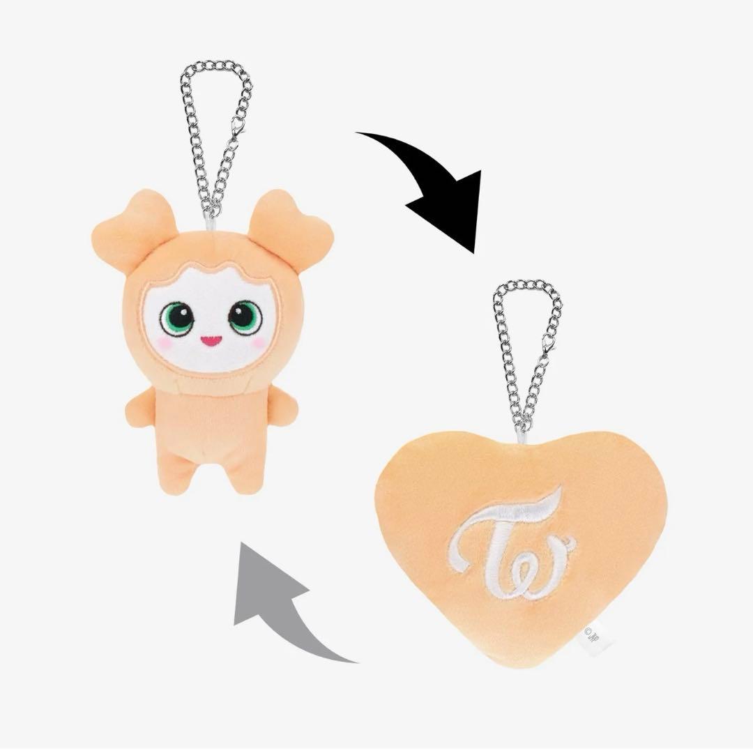 TWICE ジヒョ リバーシブルバッグチャーム キーホルダー ぬいぐるみ グッズ