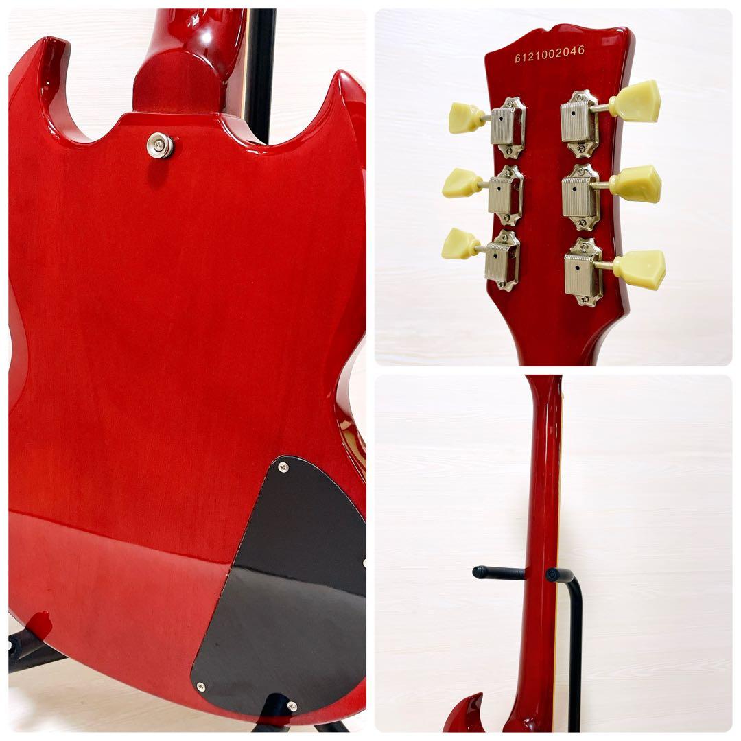 美品 BLITZ SG ブリッツ レフトハンド レフティ エレキギター レッド