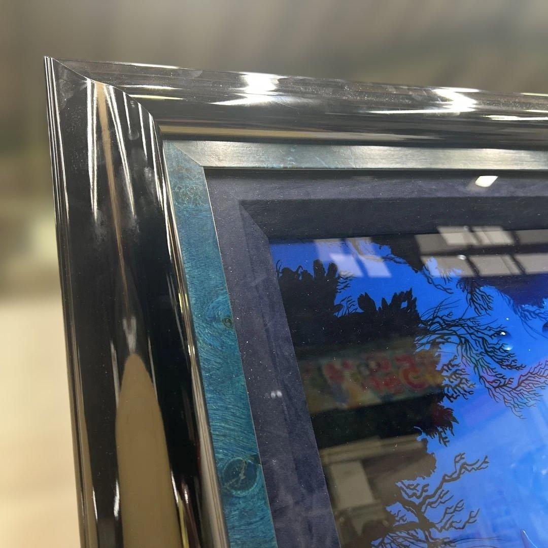 6329 ラッセン●シークレット リーフ イルカ サイン入り マリンアート