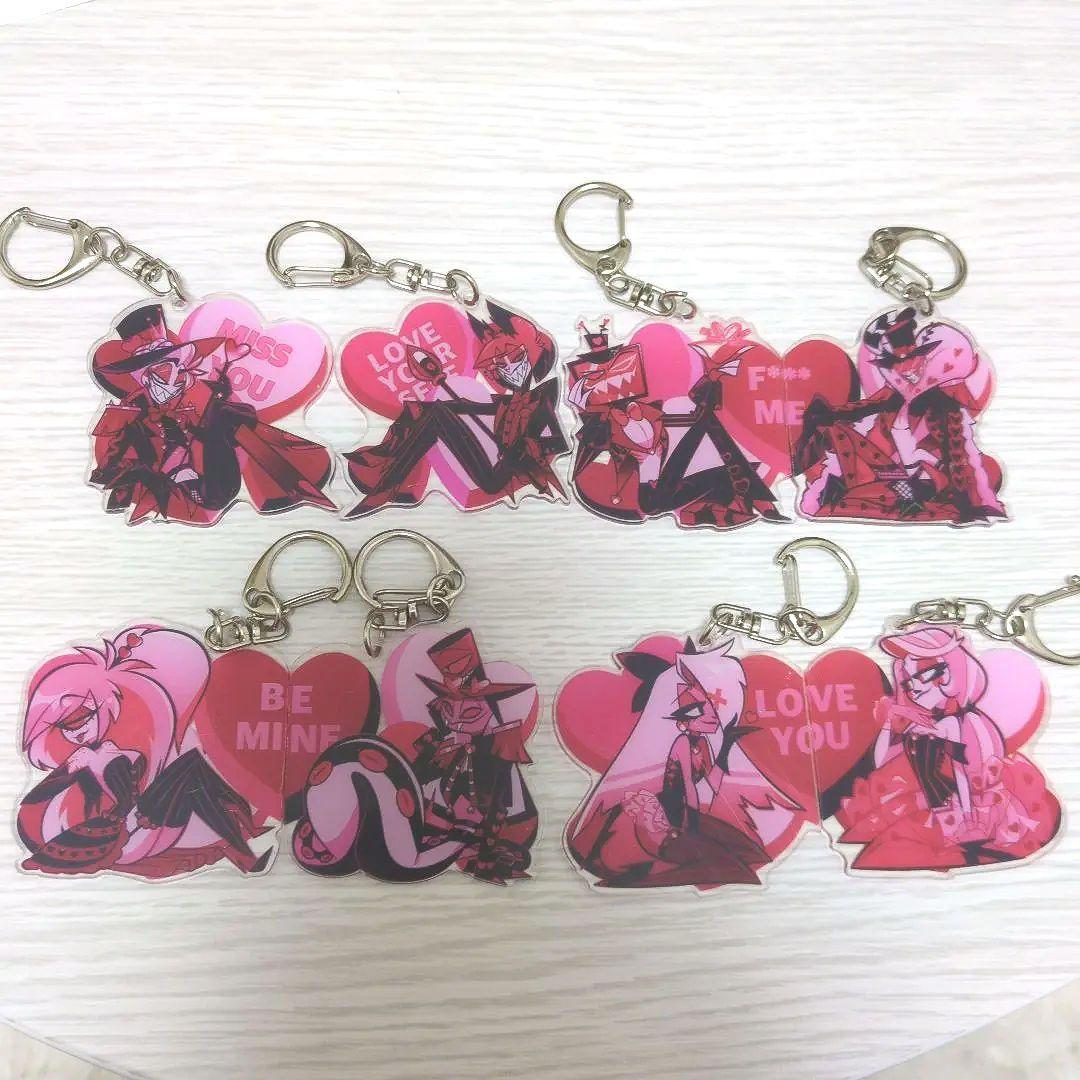 ハズビンホテル バレンタイン アクリルキーホルダー　4セット　全種類