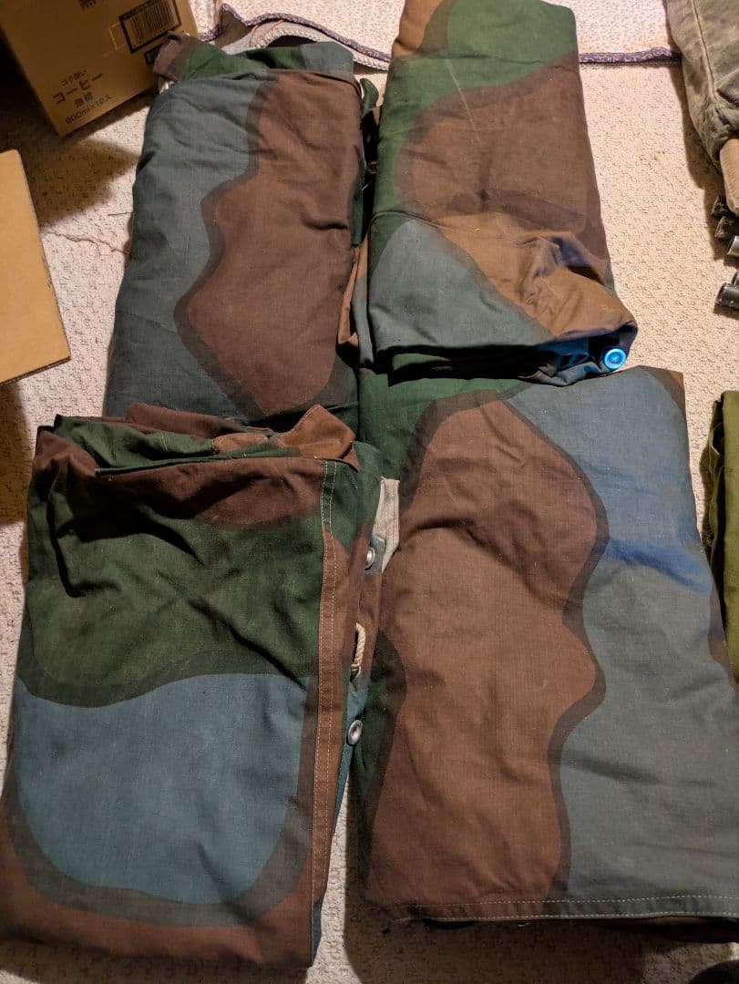 希少　ノルウェー軍幕　初期カモ4枚セット　美品