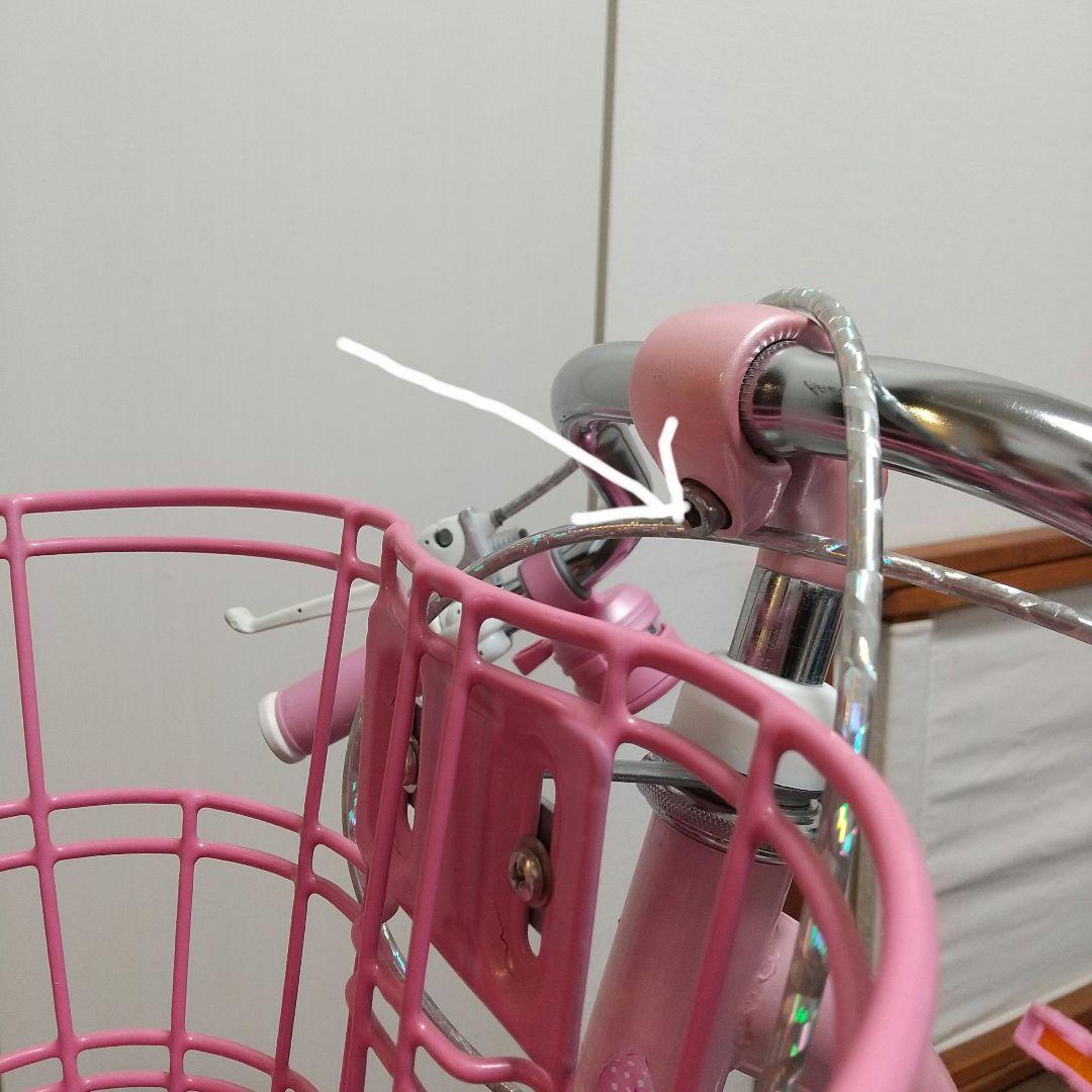 メゾピアノ 子供用自転車 18インチ ピンク ハートデザイン