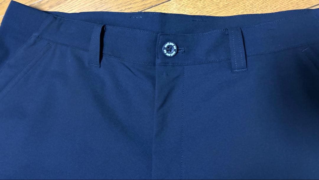 【着用1回】アンパスィ スイングドライWクロスパンツ ネイビー LL