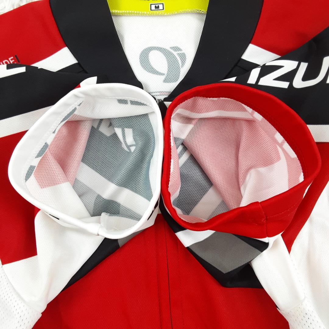 美品◎PEARL IZUMI SHIMANO サイクリングウェア上下セット 赤黒