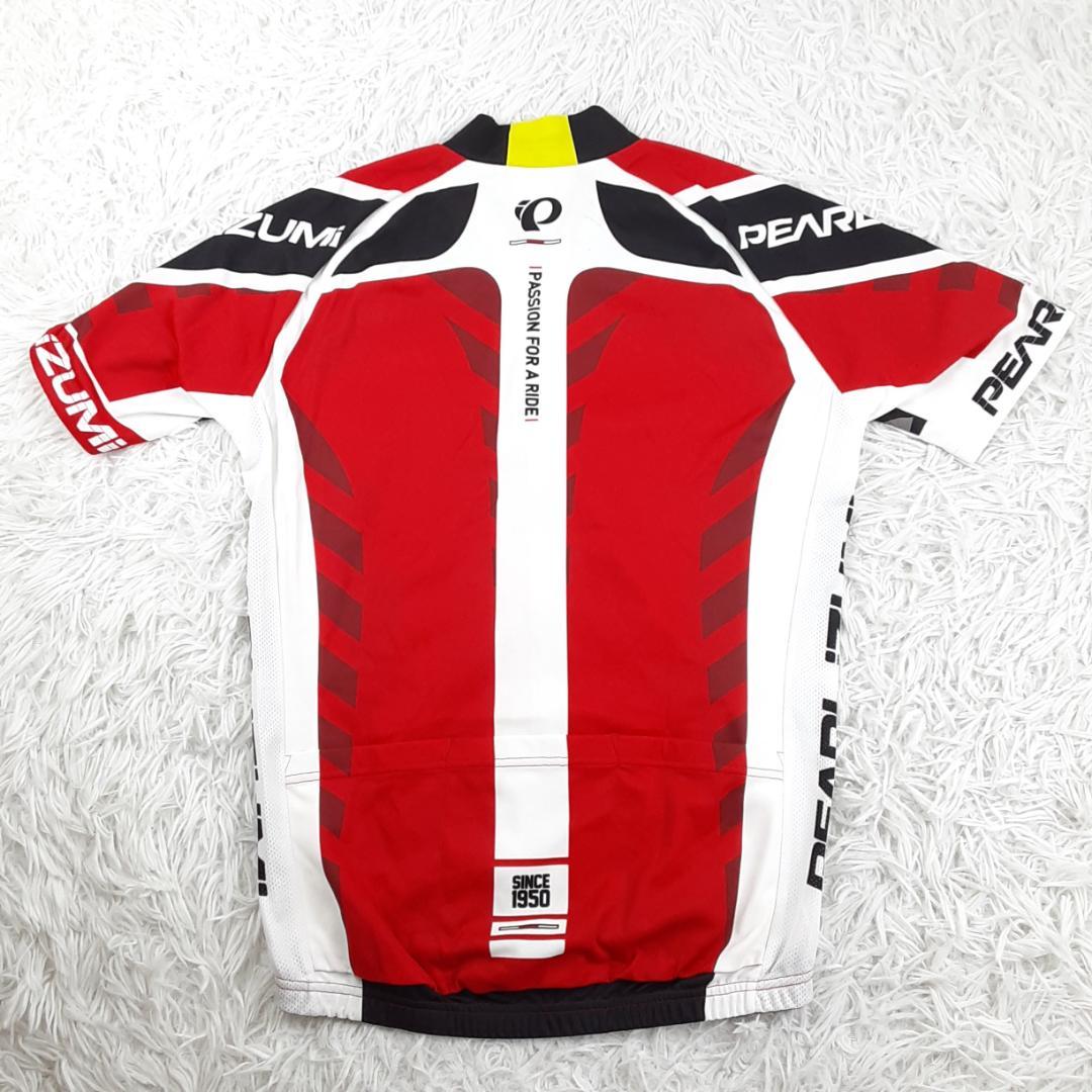 美品◎PEARL IZUMI SHIMANO サイクリングウェア上下セット 赤黒