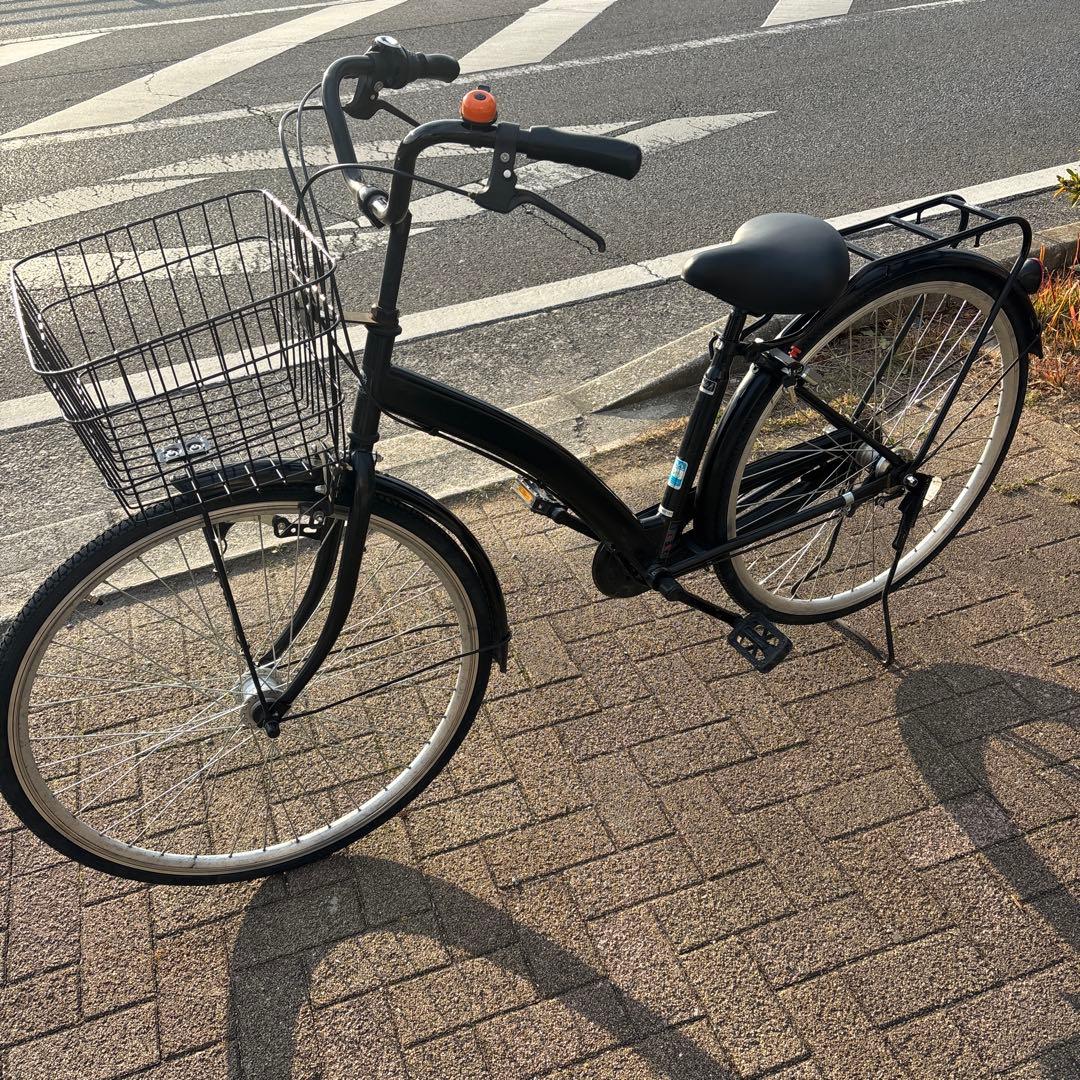 【直接の引き渡しのみ】27インチ　ブラックママチャリ