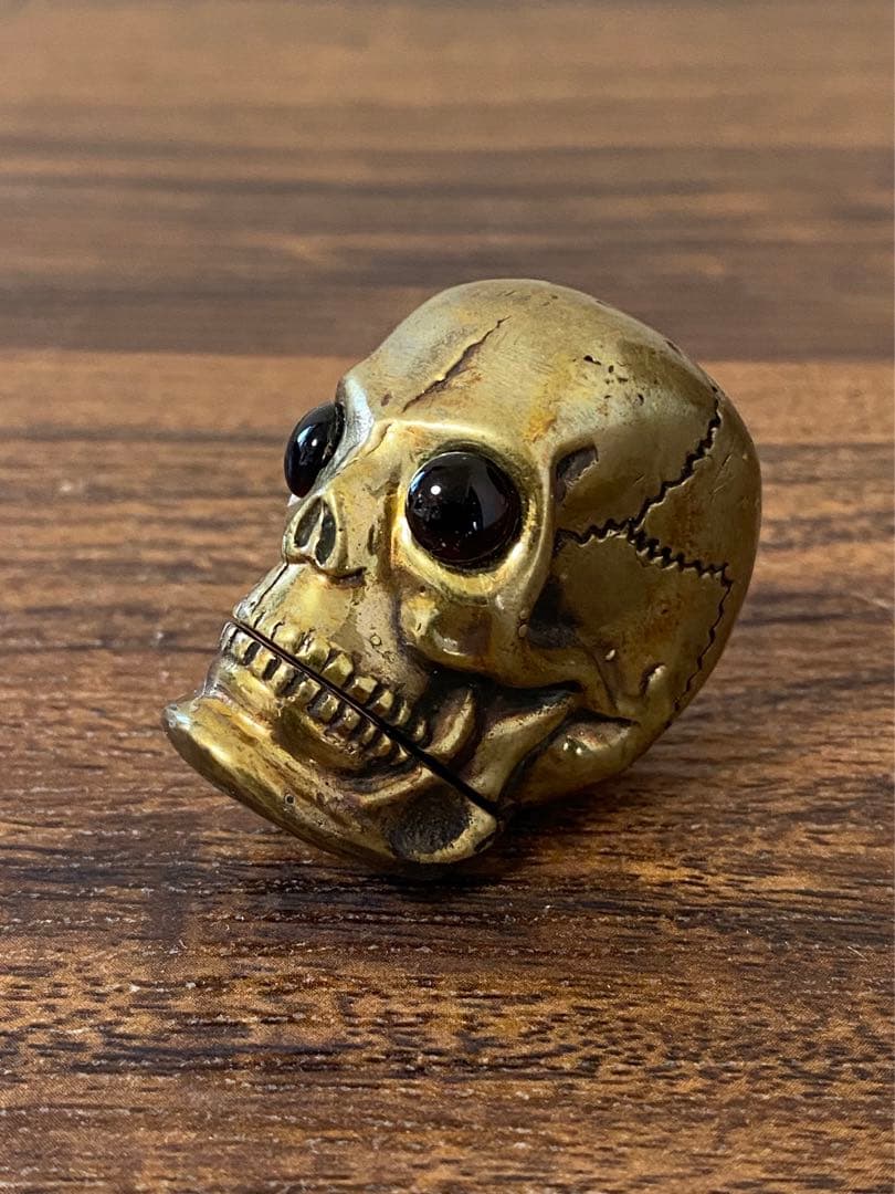 ビンテージ スカル マッチケース レア 珍品 デビル バイカー チョッパー