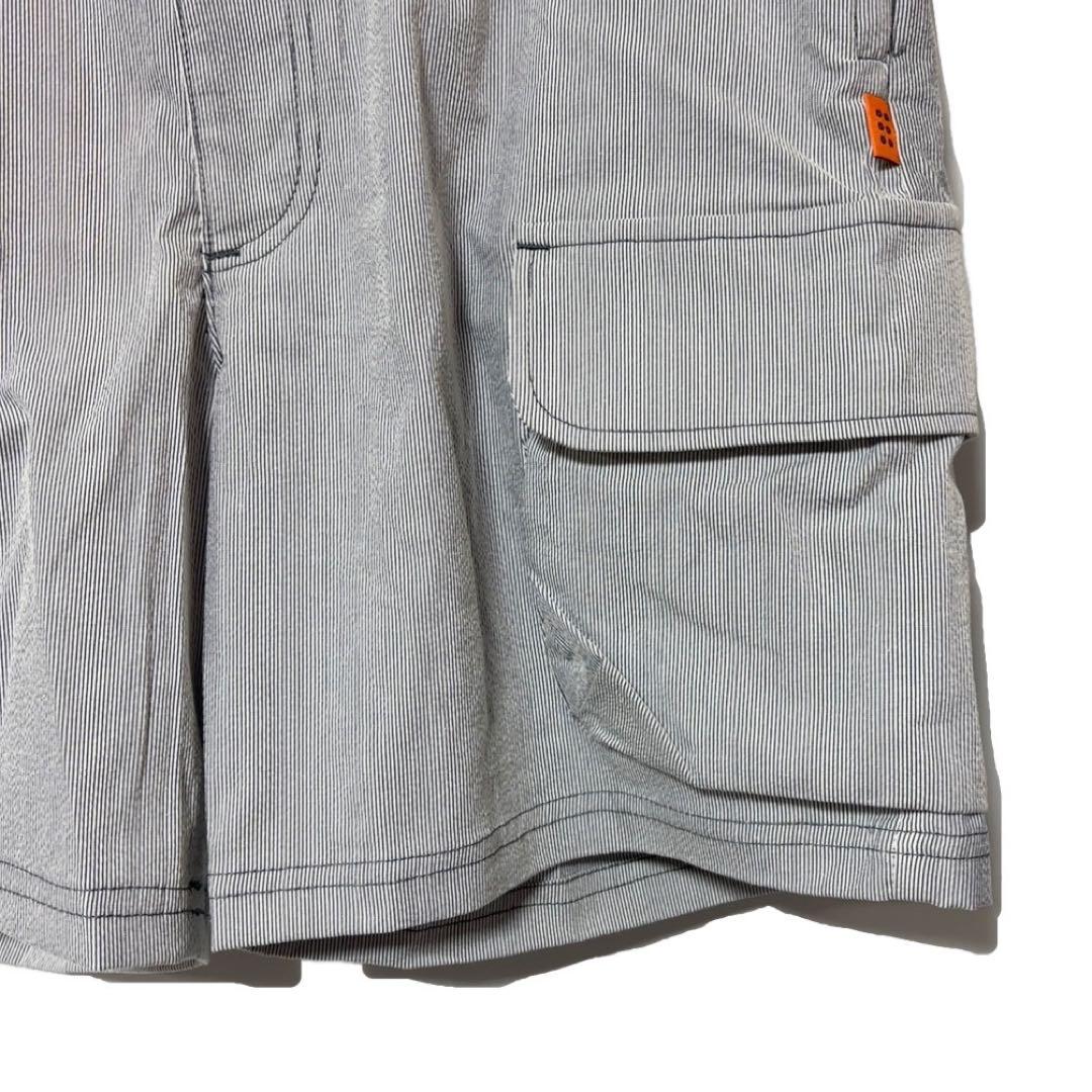 新品 ラッセルノ ゴルフ シアサッカー カーゴショーツ ネイビー M/L