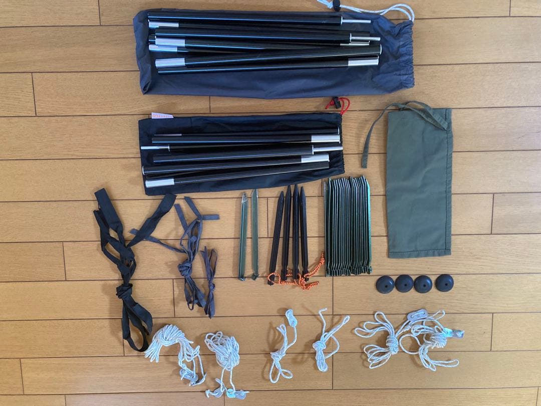 バンドックソロベースEX フタマタポール×2本 前幕