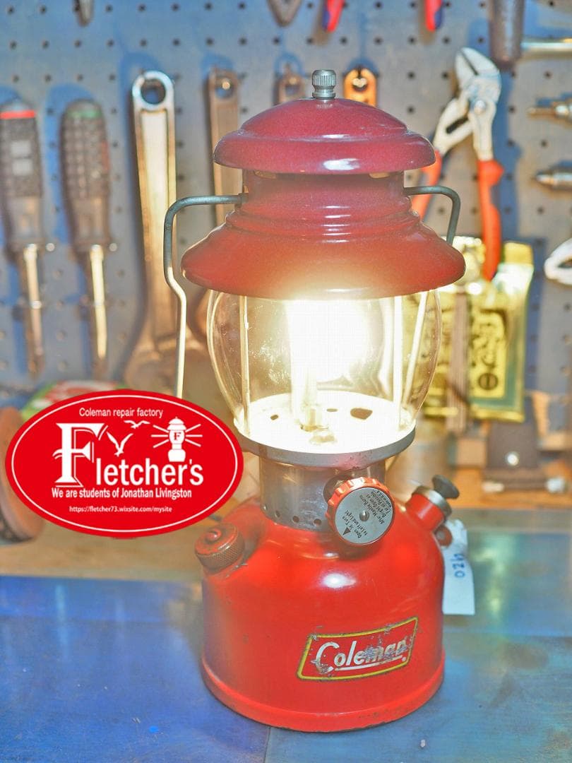 燃焼絶好調1958年7月 コールマン 200A ランタン（イエローボーダーu20