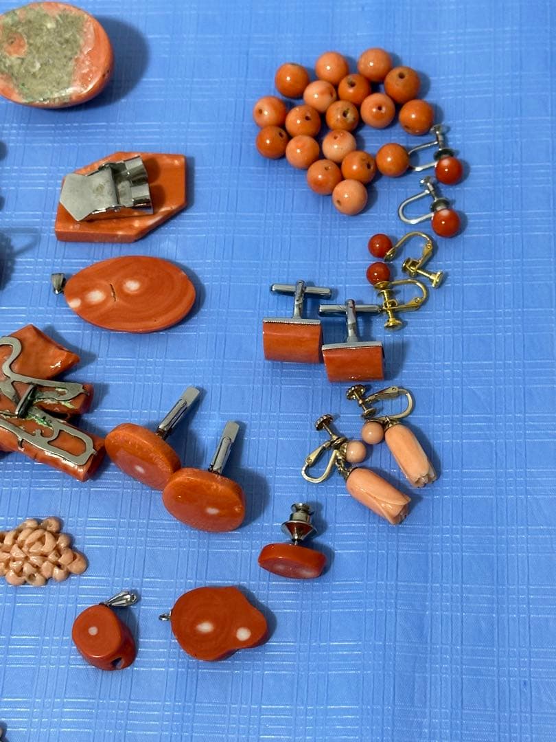 珊瑚 サンゴアクセサリー 珊瑚玉 14k金珊瑚指輪 265グラム