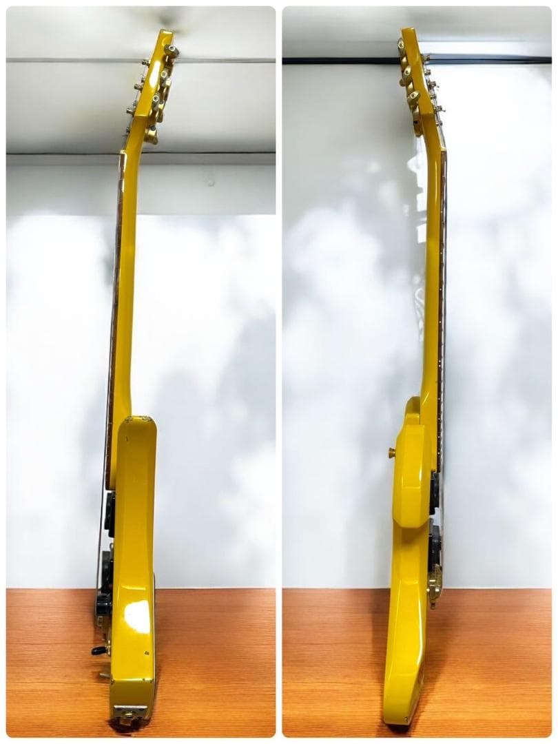 希少品 BURNY イエローハート YH-JR hideモデル ミニエレキギター