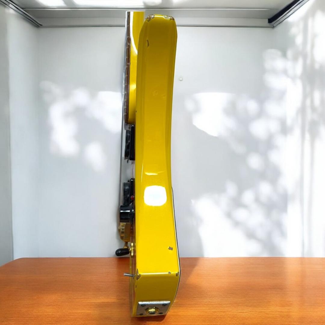 希少品 BURNY イエローハート YH-JR hideモデル ミニエレキギター