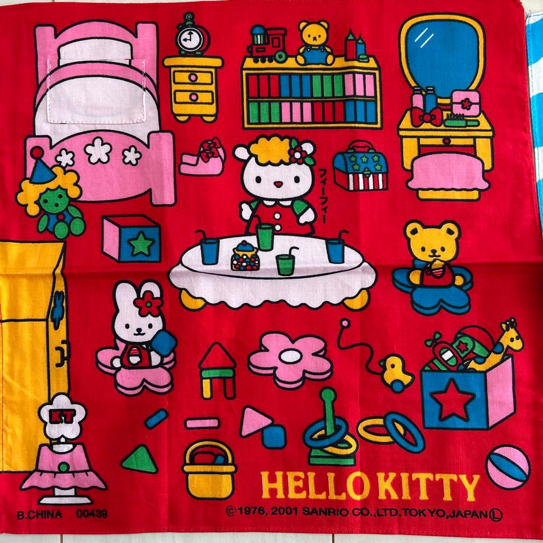 平成レトロ　レア！希少！ハローキティ ハンカチセット 2001年製　新品未使用