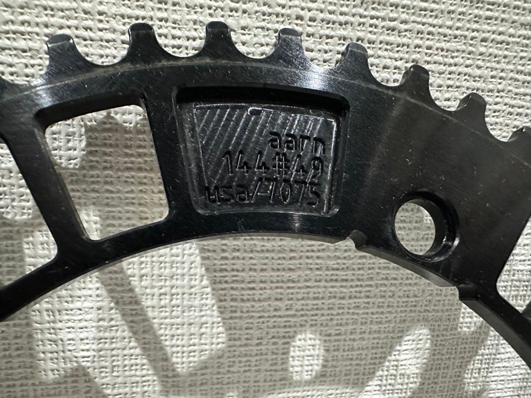 パーツ AARN track chainring 49T BCD144 black