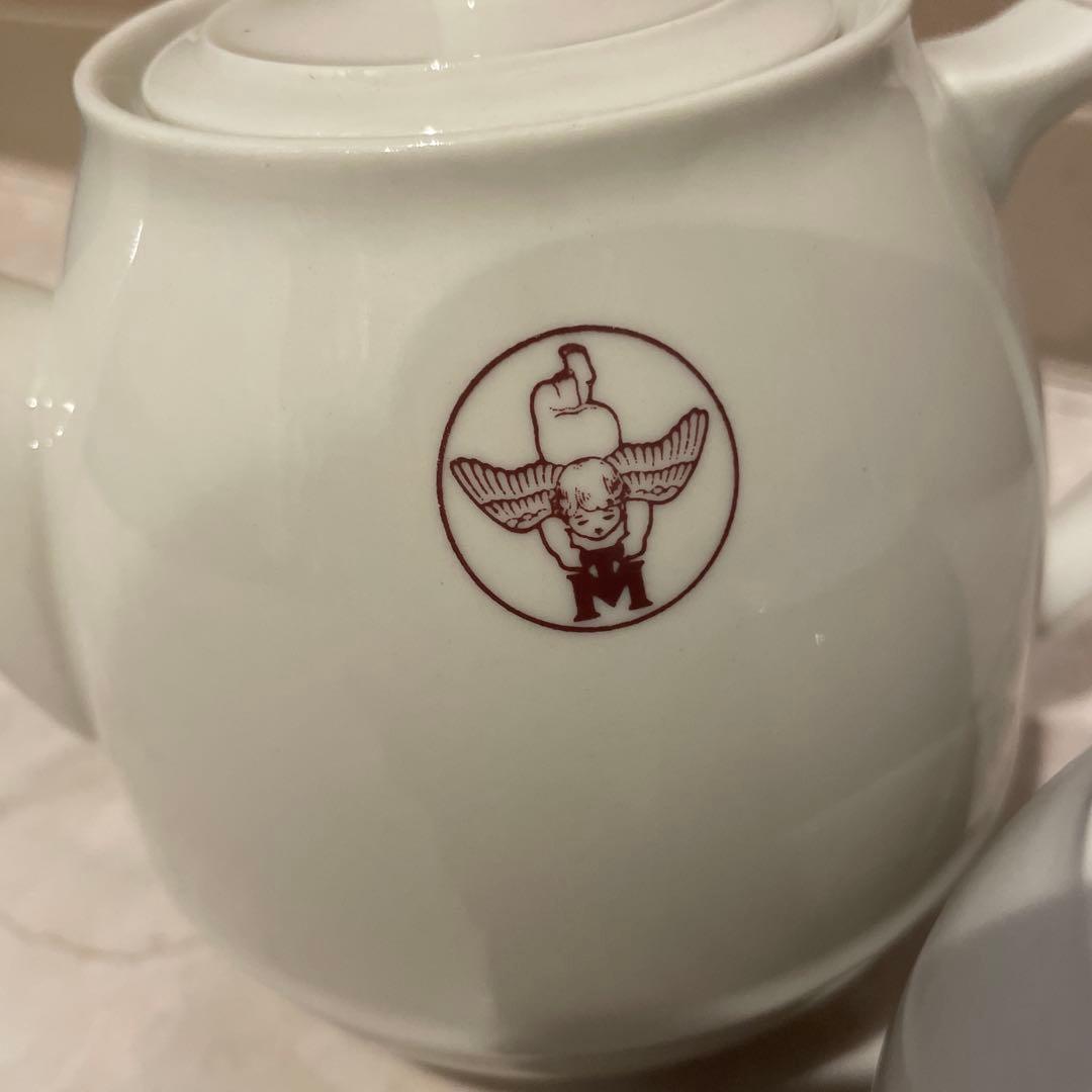 小*隆様 【貴重】森永　ティーポット　シュガーポット　森永製菓　ロゴ　エンゼルマ