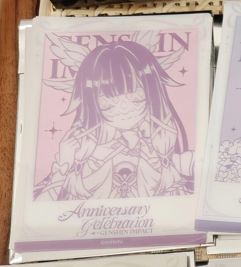 「中国限定 希少品」原神 5周年記念シリーズ コロンビーナ 特典クリアカード