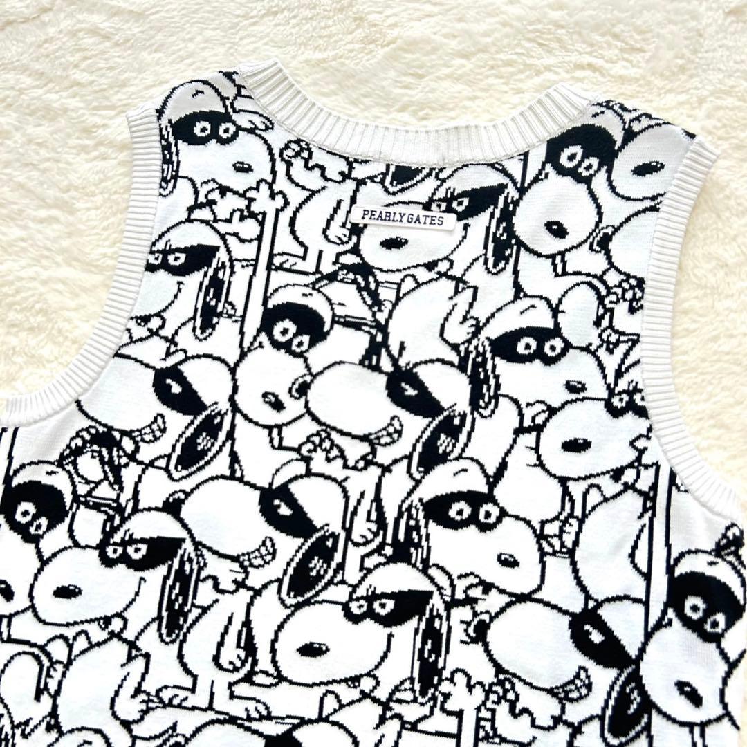 【極美品】PEARLY GATES パーリーゲイツ ニットベスト スヌーピー 5