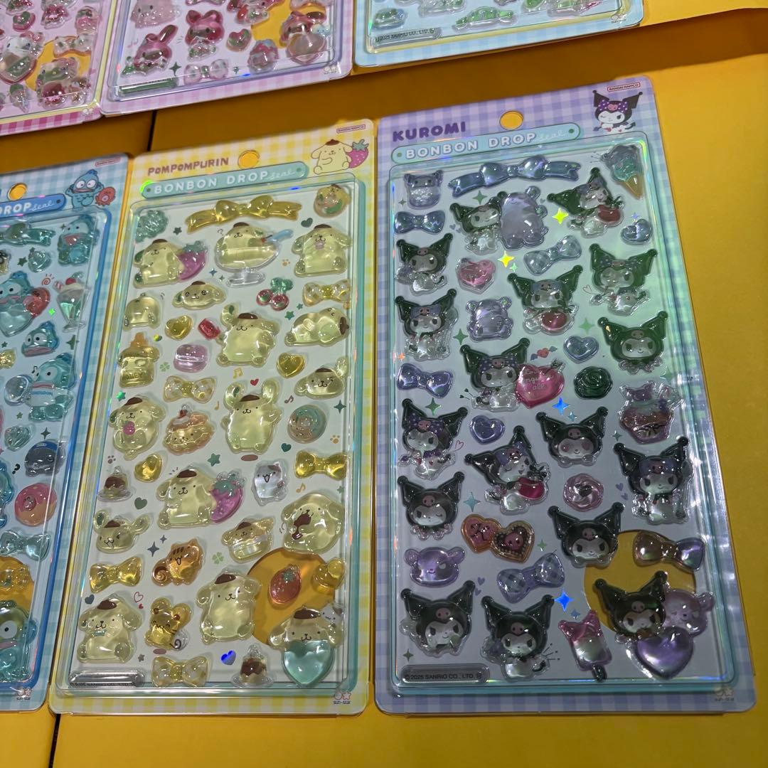 【正規品】ボンボンドロップシール　サンリオ　全8枚セット