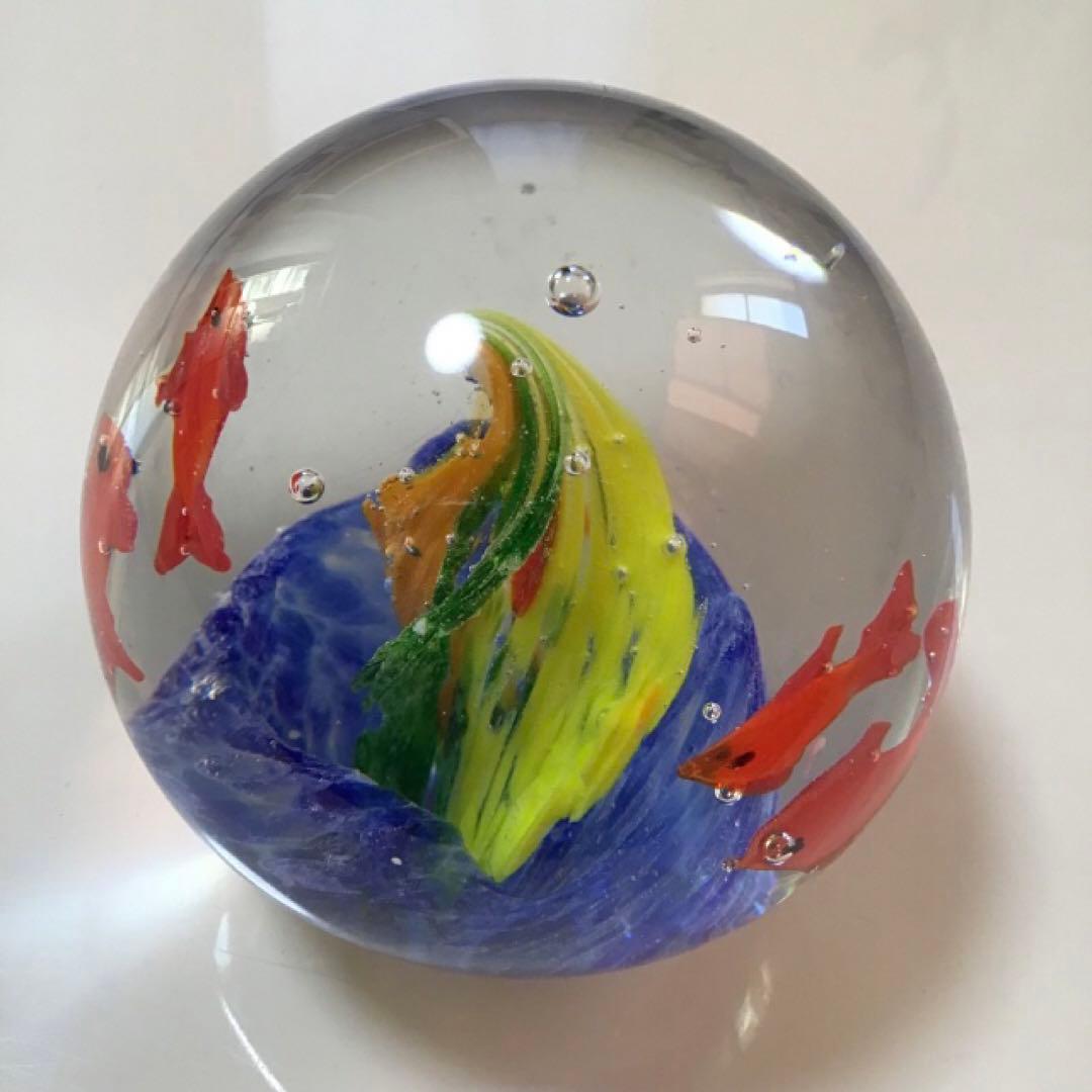 金魚 アクアリウム ガラス製 ガラス細工 球体