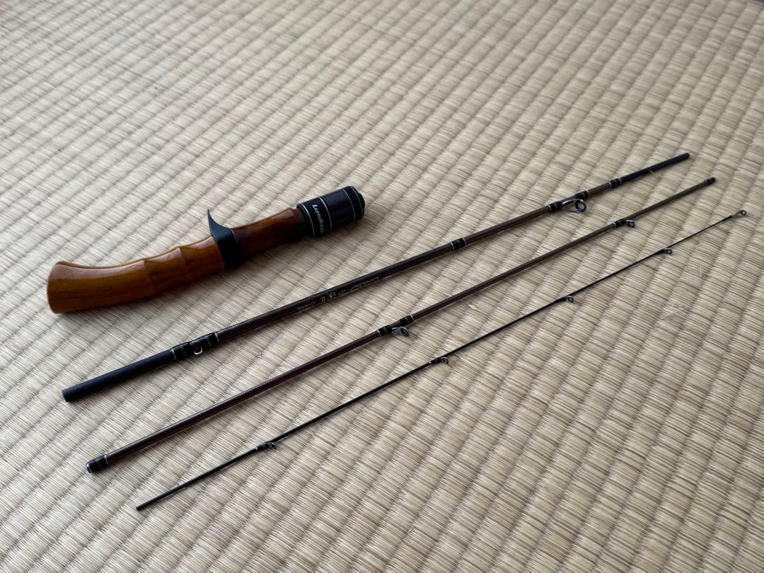 トラウトロッド　渓流　ベイト140UL 4ピース　ウッドグリップ