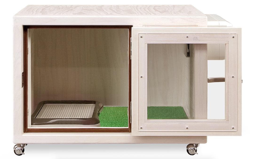 新品未使用｜防音ケージ｜小型犬向け｜キャスター付き｜ヒノキ材｜006