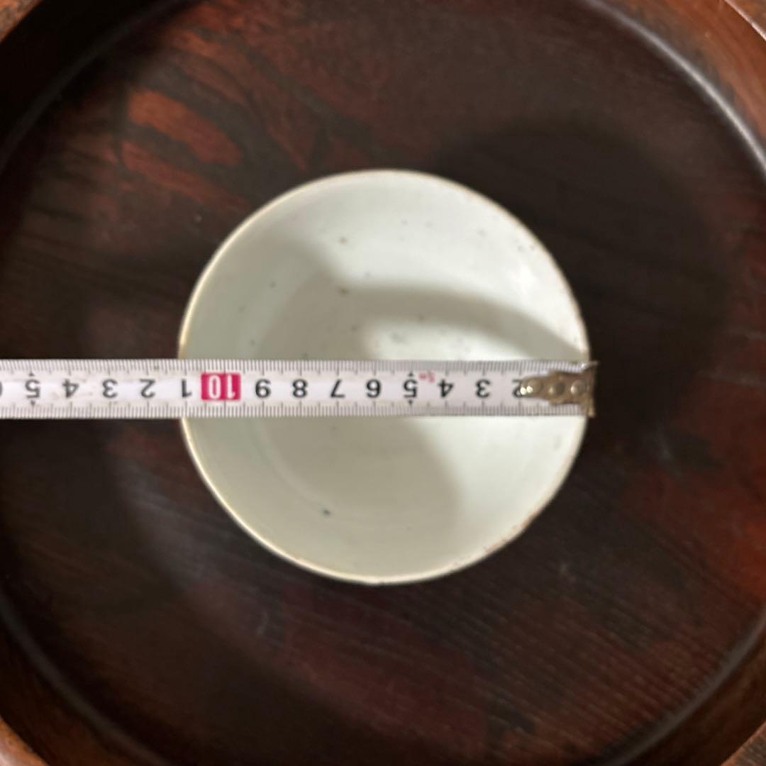 古伊万里丸文染付　茶碗1点　湯呑み　くらわんか　江戸時代　白磁　検:白洲正子李朝