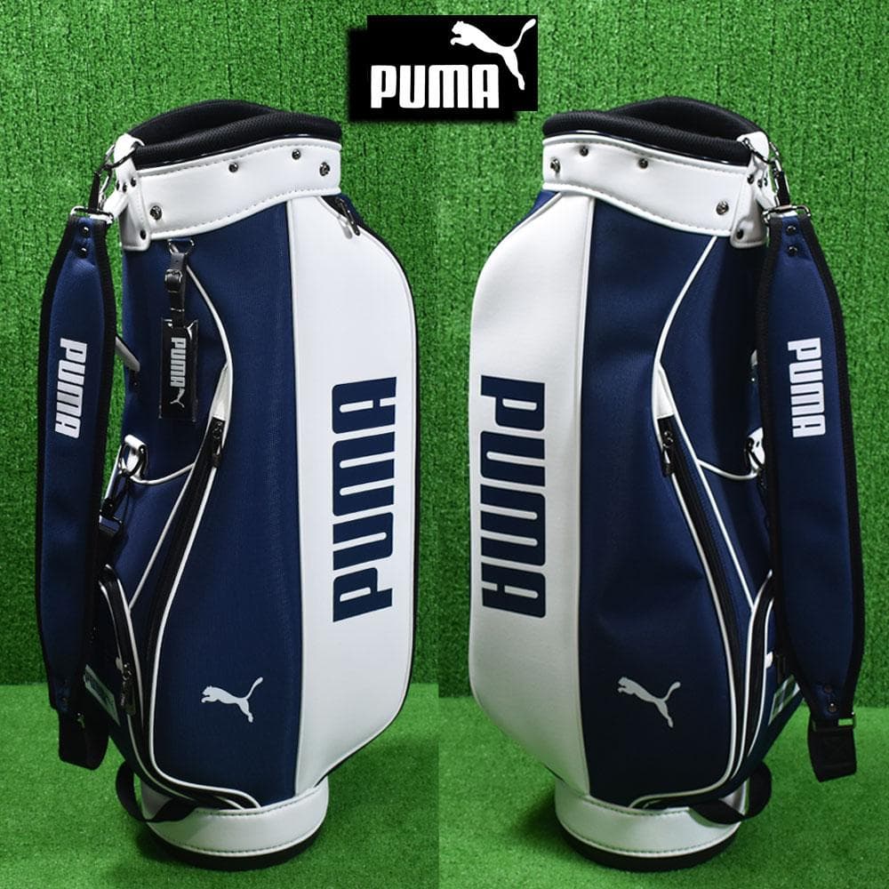 C*o様 PUMA GOLF/プーマ ゴルフ キャディバッグ9型【紺/白】新品！