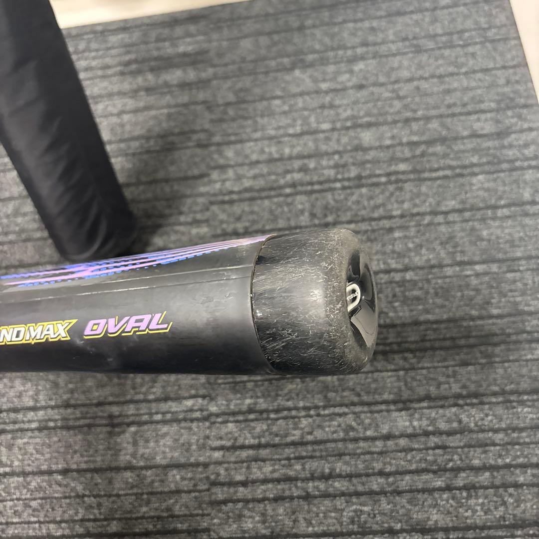 BEYOND MAX OVAL バット 紫/黒 バットケース付き