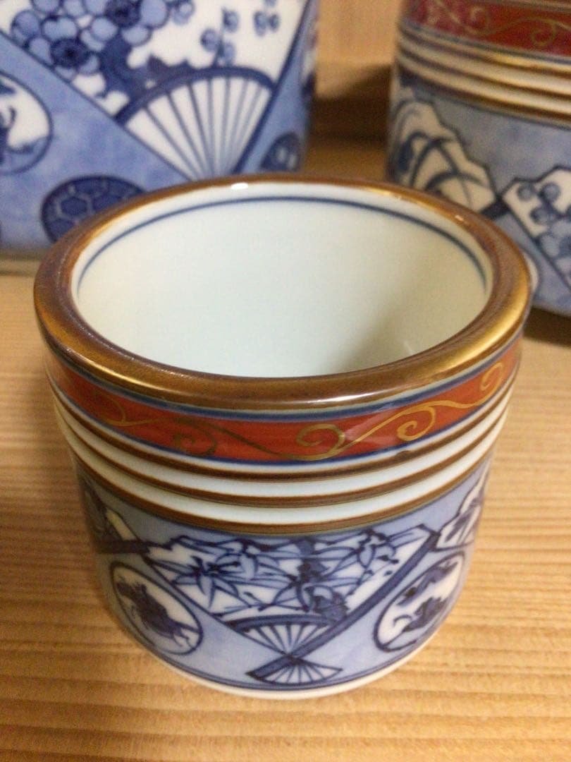 茶道具 染付 皆具 おそらく未使用品 共箱付き