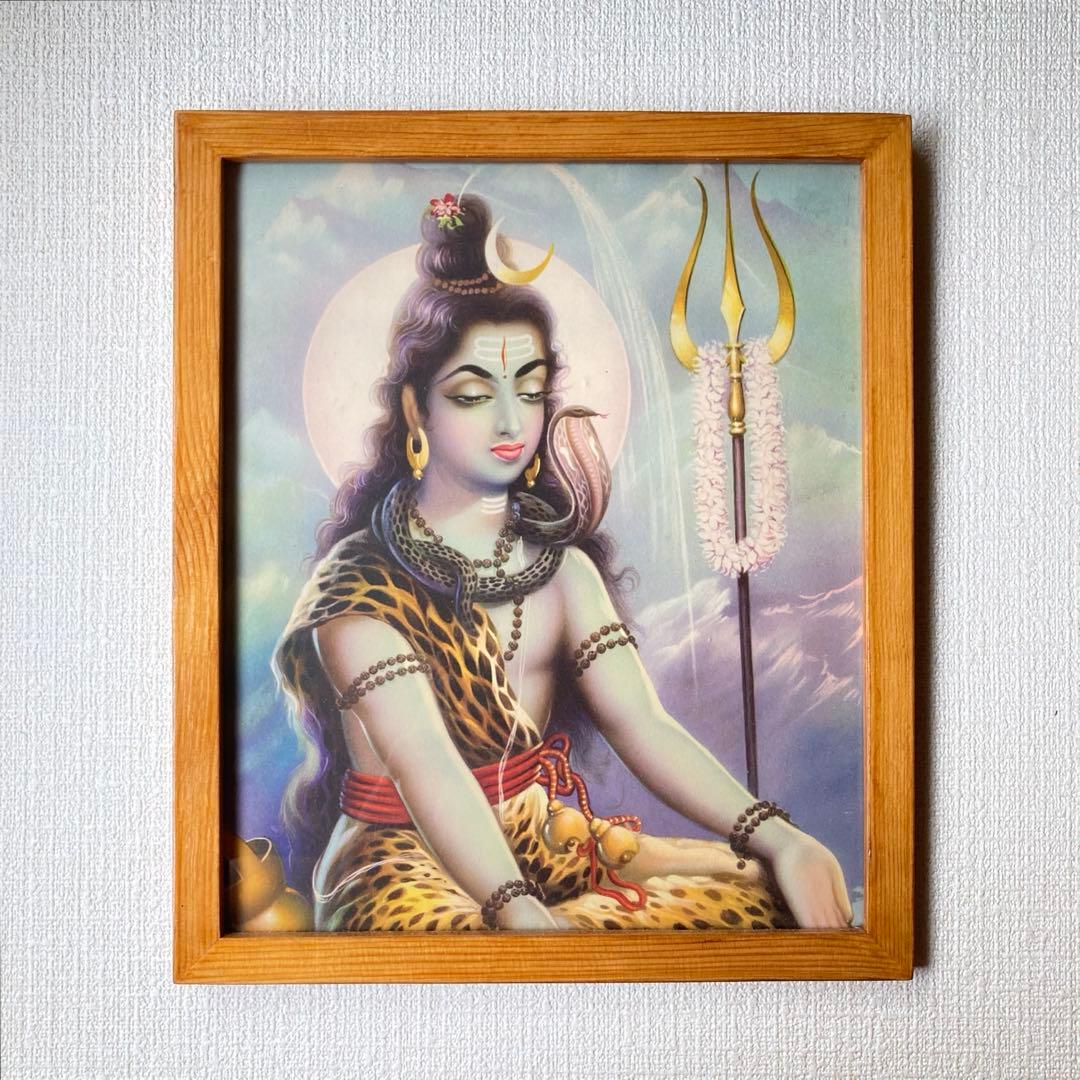 シヴァ　ビンテージポスター　　　　　　　　額縁付