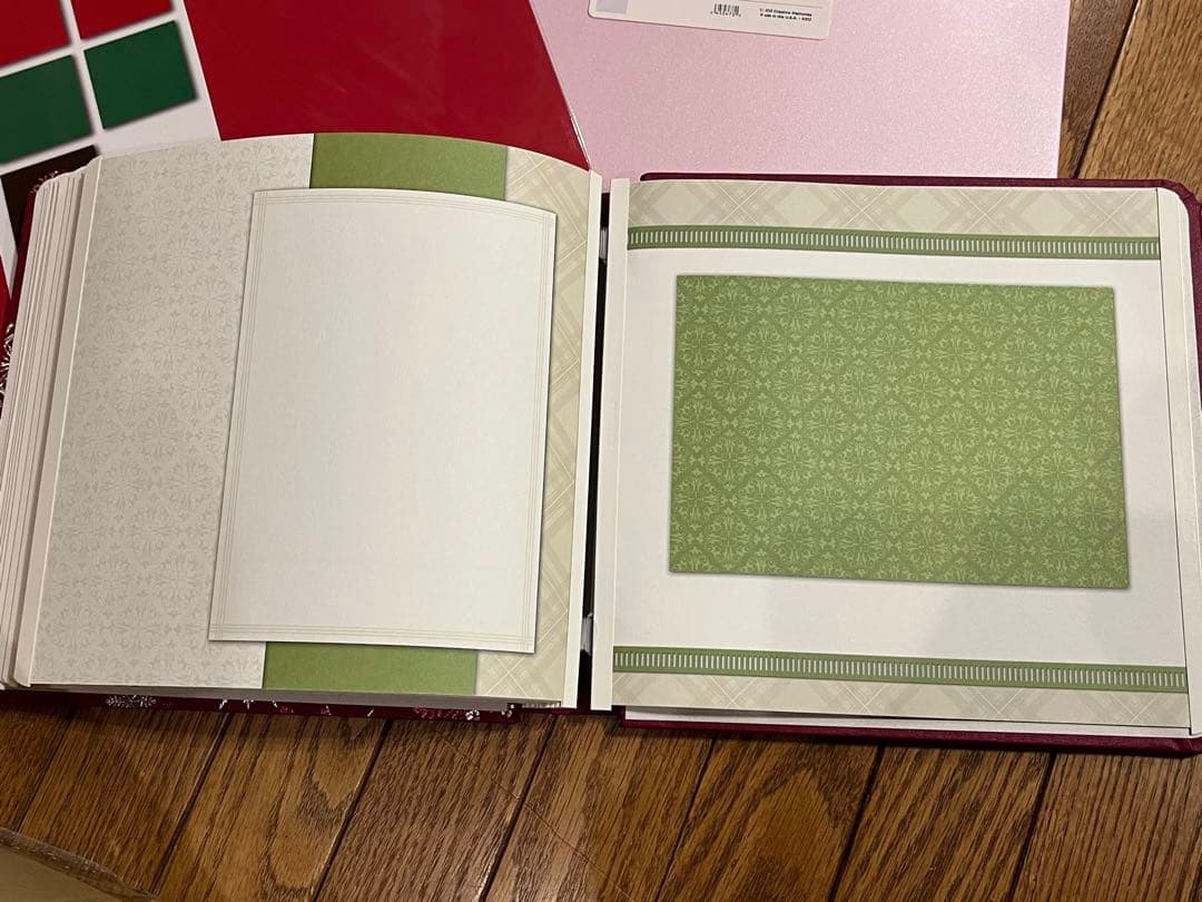 最高可愛いクリスマス調シルバー箔入り8インチアルバム　クリエイティブメモリーズ