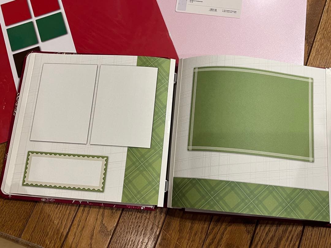 最高可愛いクリスマス調シルバー箔入り8インチアルバム　クリエイティブメモリーズ