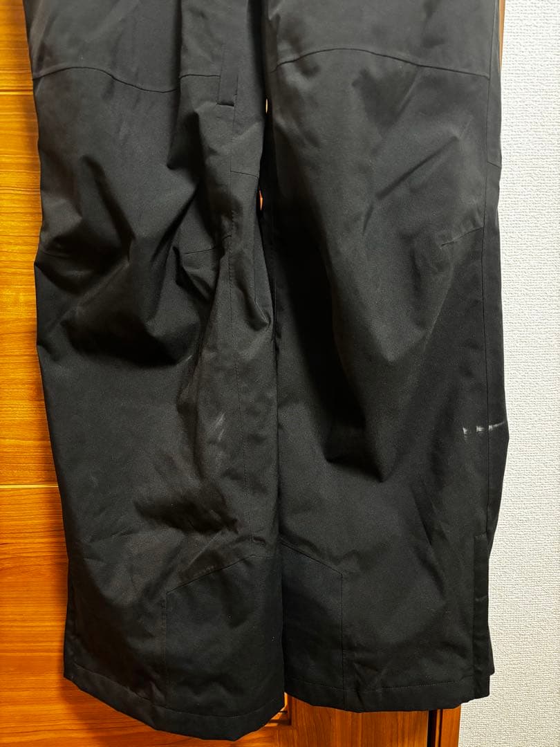 送料無料【OAKLEY】ブラック無地ビブパンツ L スノボやスキーに