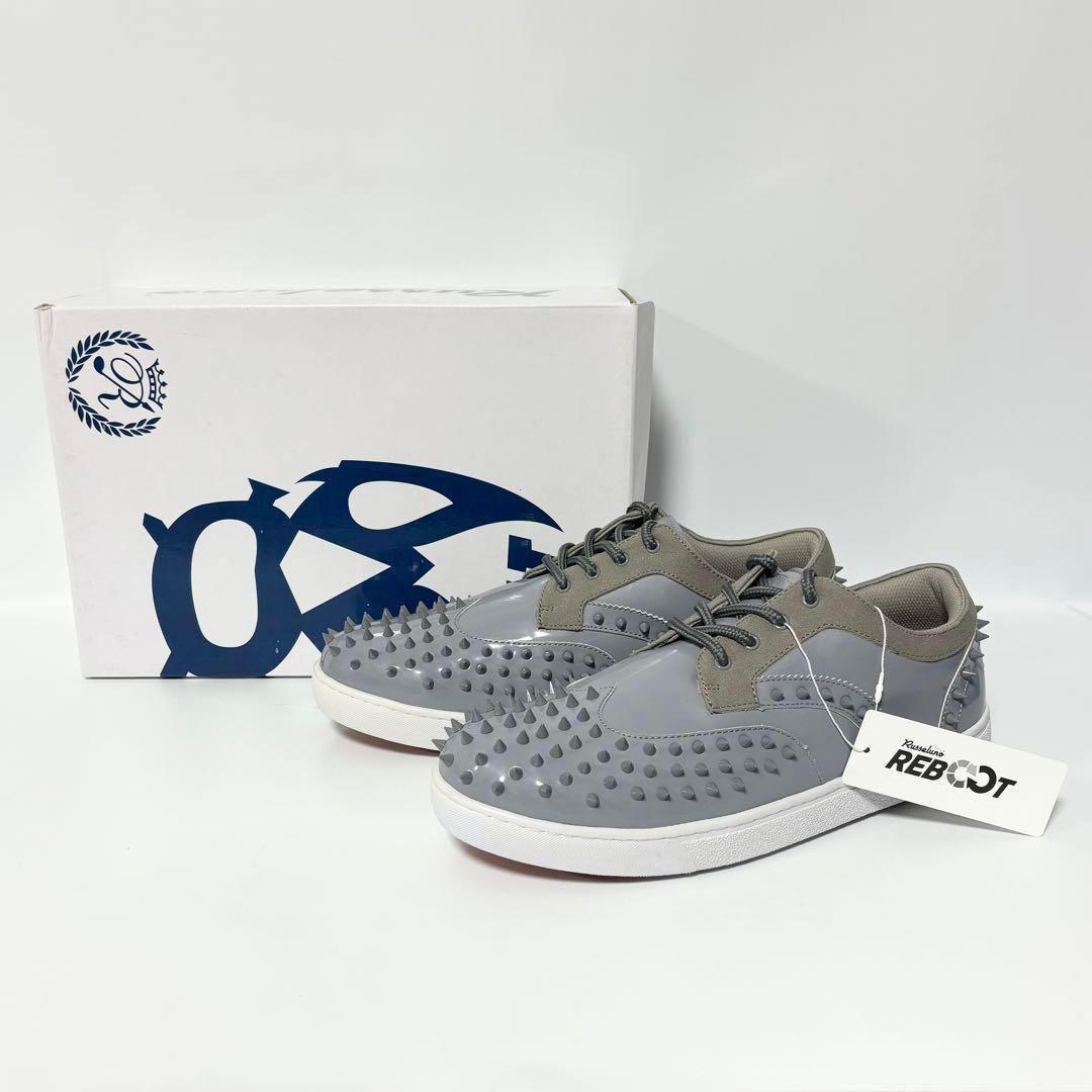 新品 ラッセルノ ゴルフ スタッズ スパイクレス シューズ グレー 27.0