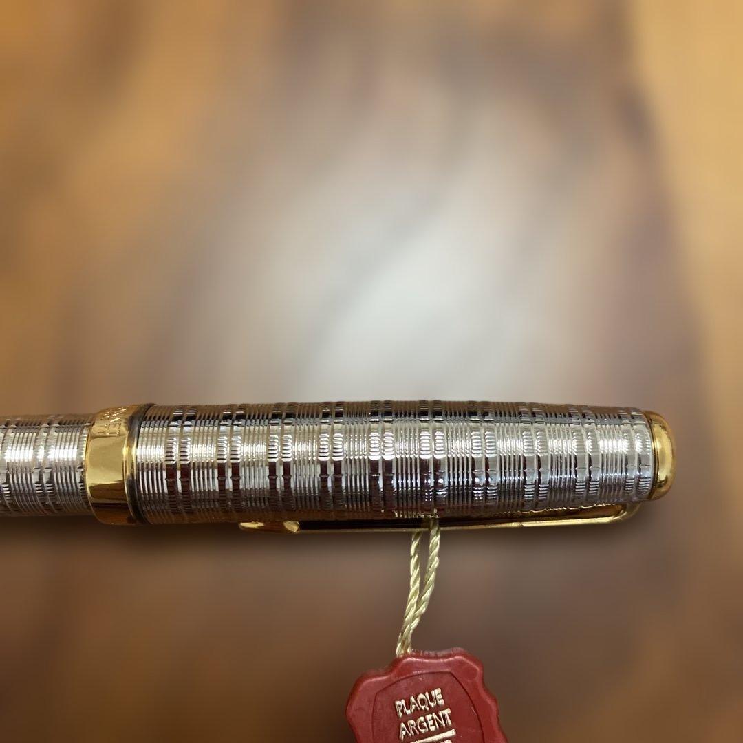 Parker シルバー万年筆　パーカー　ソネット plaque argent
