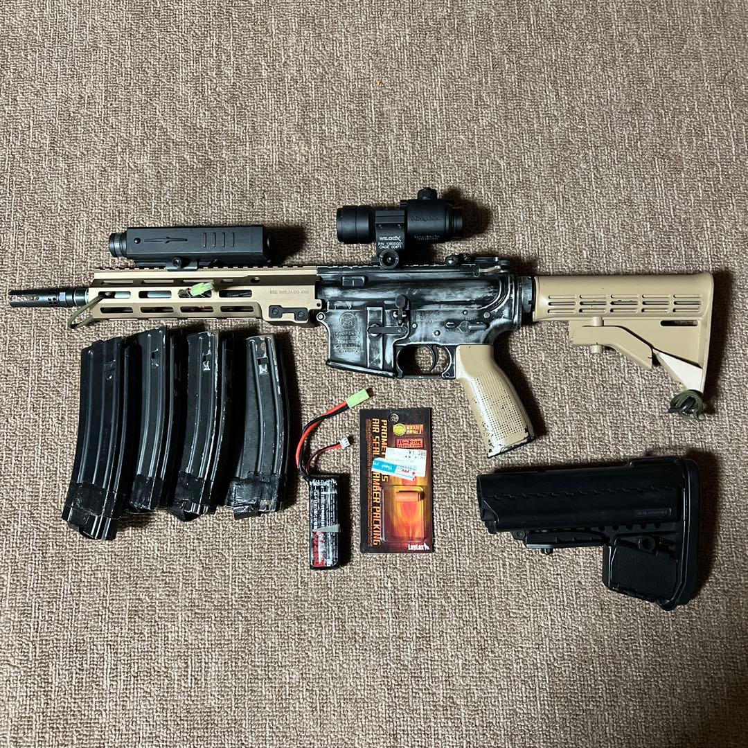 マルイ次世代M4外装ダメージ加工　内部カスタム