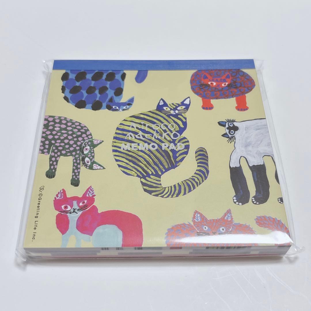 ③ ミロコマチコ さん スクエアメモ 猫 ネコ cat