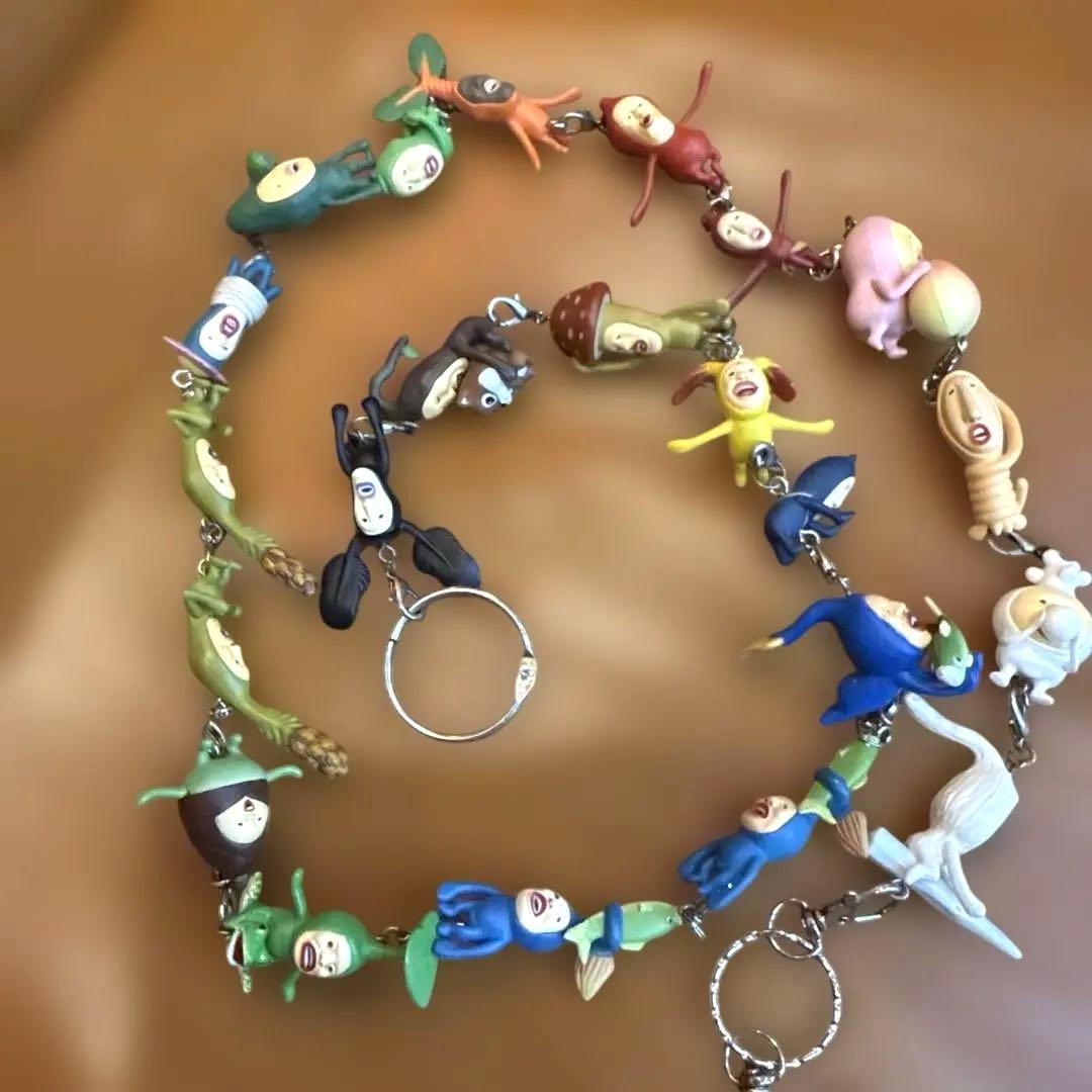 こびと図鑑ストラップ22個セット　フィギュア　キーホルダー　カクレモモジリ