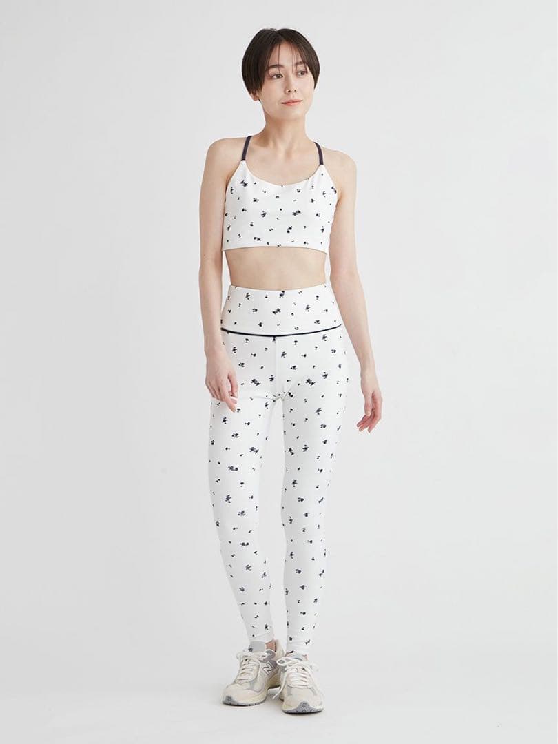 emmi　ミニフラワーUVカット／レギンス&ブラトップセット／０サイズ